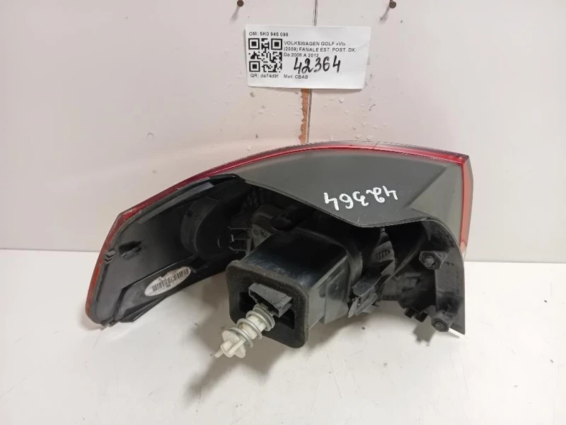 Fanale EST POST DX 5K0 945 096 Volkswagen GOLF VI 2009