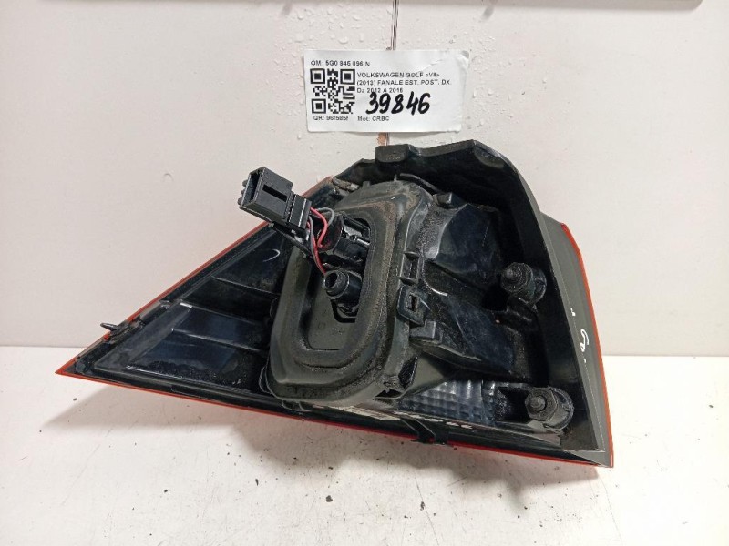 Fanale EST POST DX 5G0 945 096 N Volkswagen GOLF VII 2013