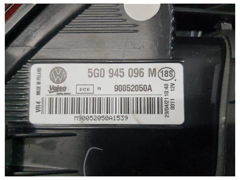 Fanale EST POST DX 5G0945096M Volkswagen GOLF VII 2017