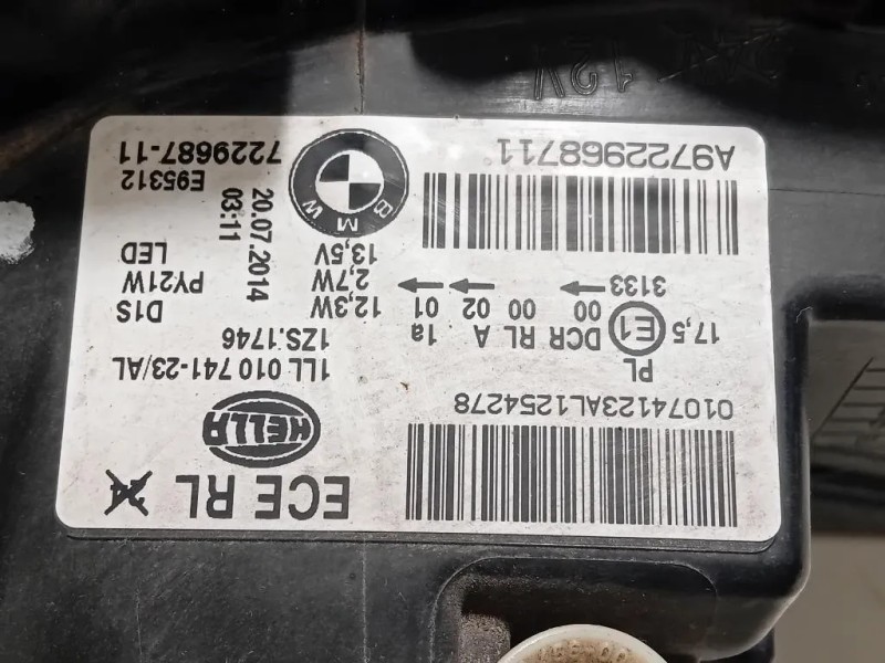 Proiettore ANT SX 1LL010741-571 Bmw Serie 1 F20 Berlina 2015