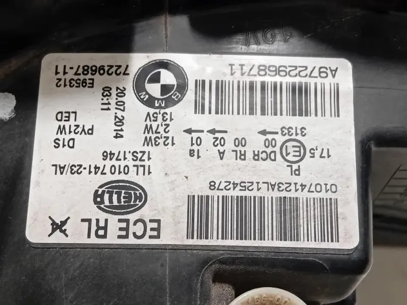 Proiettore ANT SX 1LL010741-571 Bmw Serie 1 F20 Berlina 2015