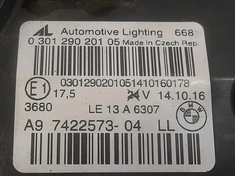 Proiettore ANT SX A9742257304 Bmw Serie 2 F45 Active Tourer 2014