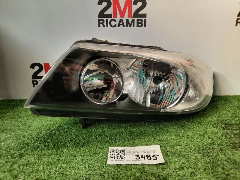 Proiettore ANT SX 63117202573 Bmw Serie 3 E90 Berlina 2005