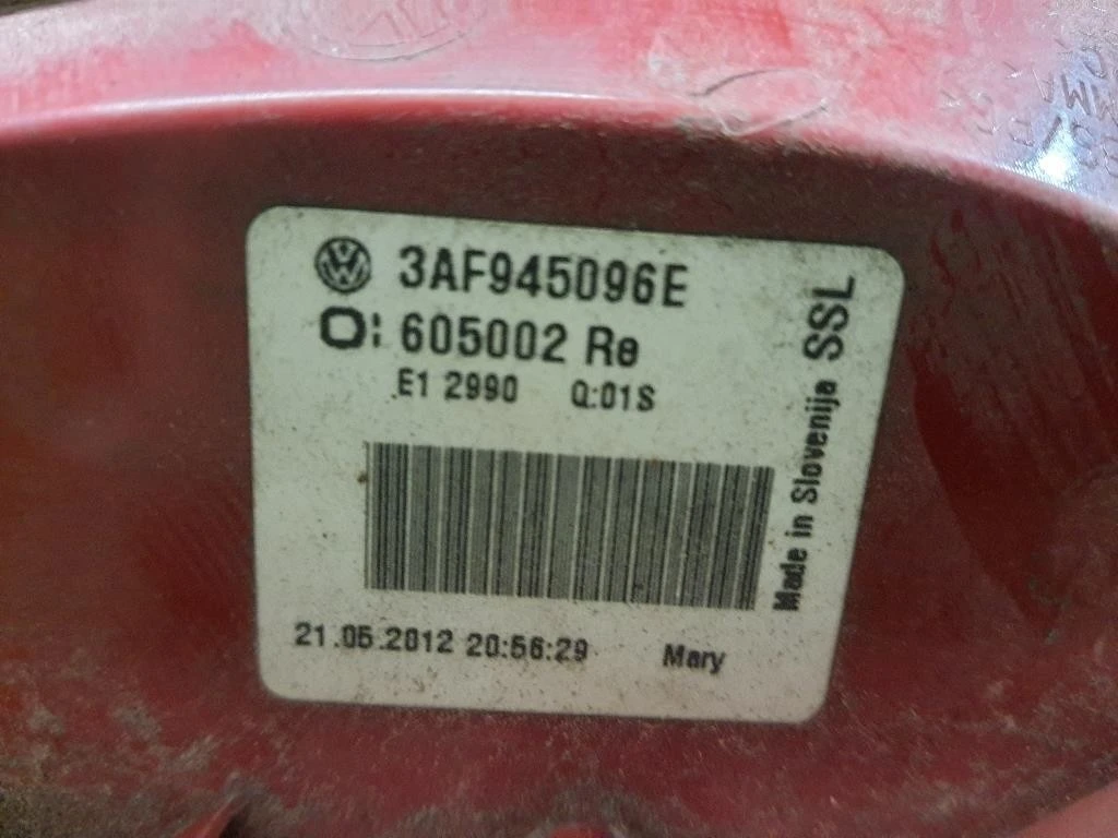 Fanale EST POST DX 3AF945096E Volkswagen Passat VI Variant 2011