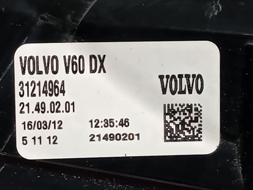 Fanale EST POST DX 31214964 Volvo V60 I 2010
