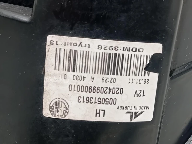 Fanale EST POST SX 50513613 Alfa Romeo Giulietta 2010