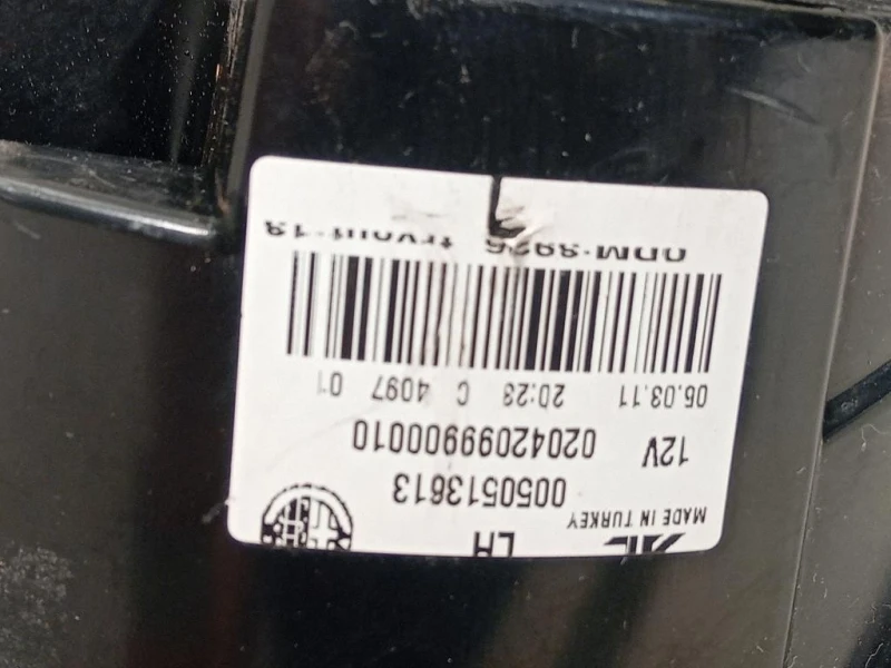 Fanale EST POST SX 50513613 Alfa Romeo Giulietta 2010