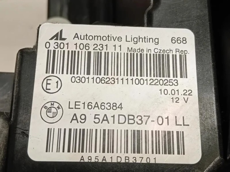 Proiettore ANT SX 5A1DB37-01 Bmw Serie 3 G20 Berlina 2018