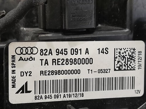 Fanale EST POST SX 82A945091A Audi A1 GBA Sportback 2018