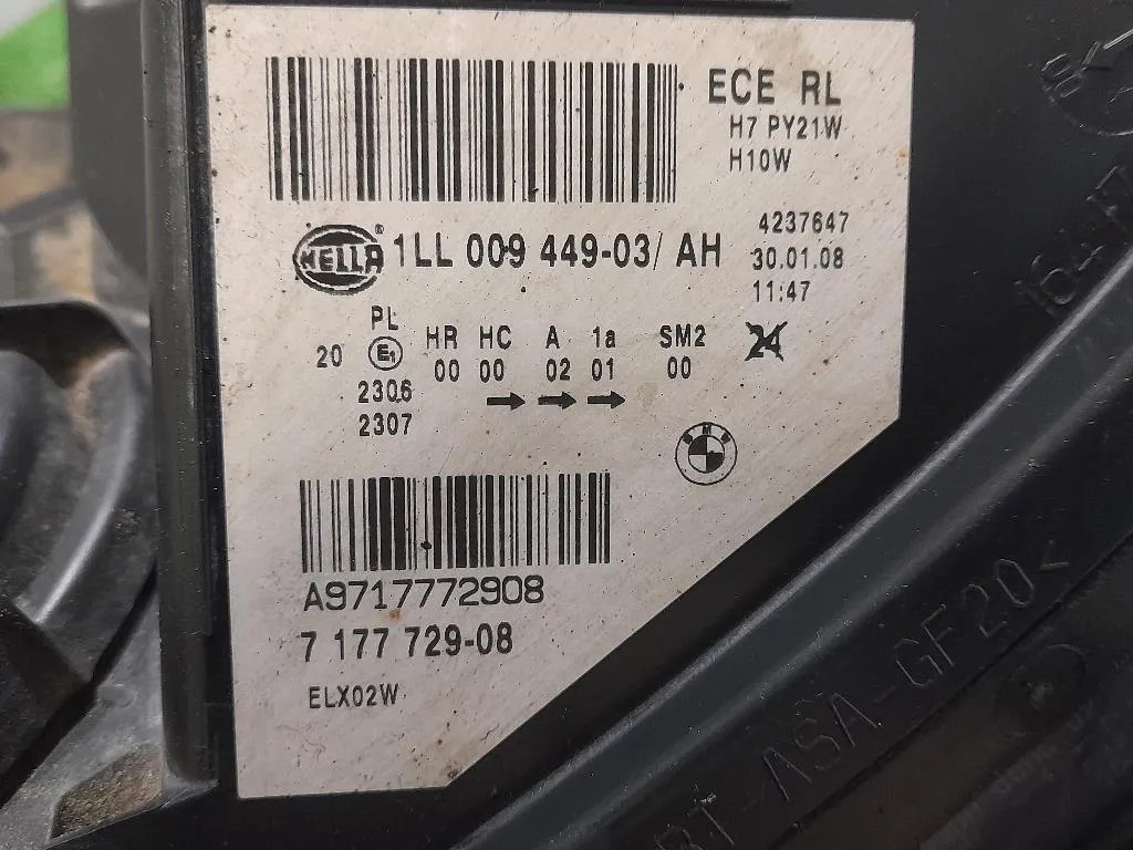 Proiettore ANT SX 1LL00944903 SX FARO ANTTERIORE DAVANTI Bmw Serie 5 E60 Berlina 2004