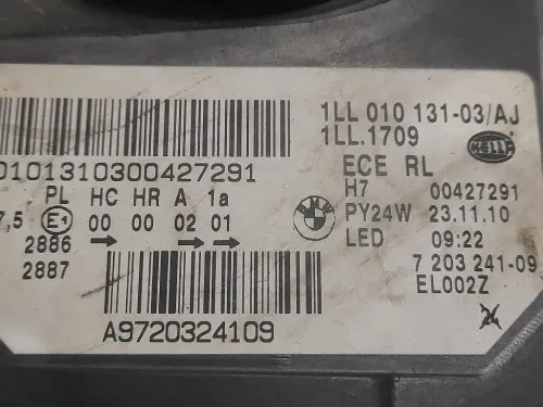 Proiettore ANT SX 1LL01013103 SX LATO GUIDA FARO Bmw Serie 5 F11 Touring 2012