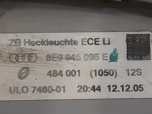 Fanale EST POST SX 8E9945095E Audi A4 8K2 2008