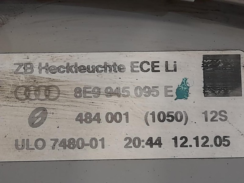 Fanale EST POST SX 8E9945095E Audi A4 8K2 2008