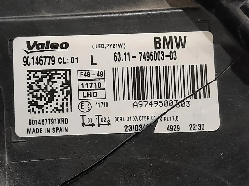 Proiettore ANT SX 6311-7495003-03 Bmw X1 F48 2015