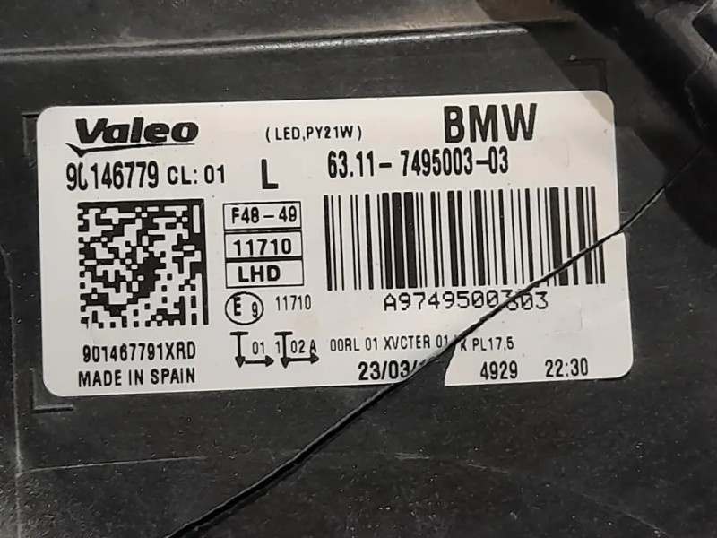 Proiettore ANT SX 6311-7495003-03 Bmw X1 F48 2015