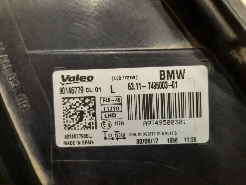 Proiettore ANT SX 63117495003 Bmw X1 F48 2015