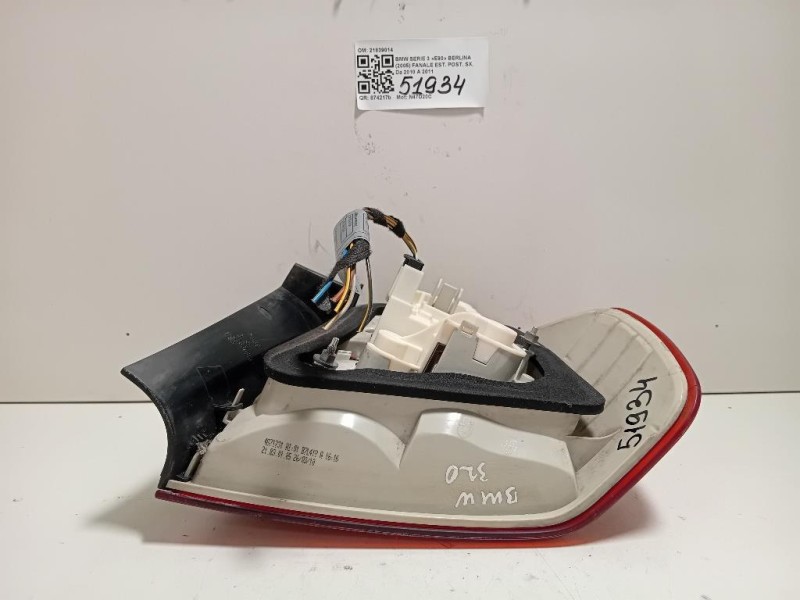 Fanale EST POST SX 21839014 Bmw Serie 3 E90 Berlina 2005