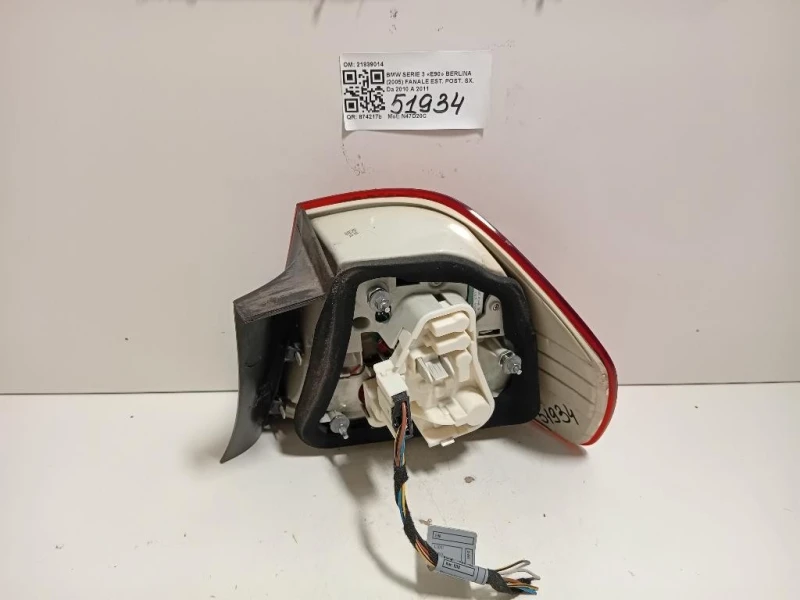 Fanale EST POST SX 21839014 Bmw Serie 3 E90 Berlina 2005