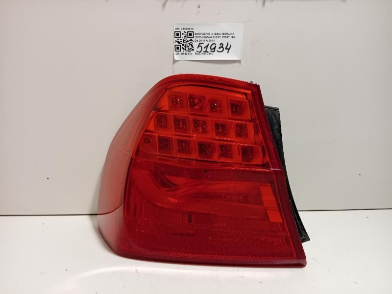 Fanale EST POST SX 21839014 Bmw Serie 3 E90 Berlina 2005