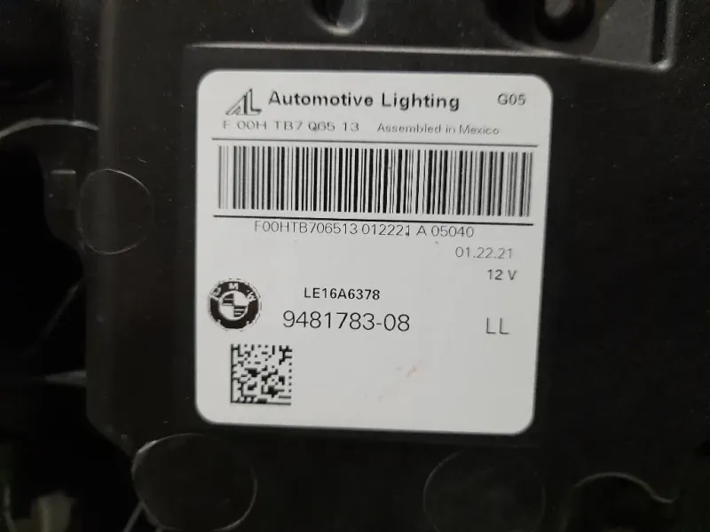 Proiettore ANT SX 9481783 Bmw X5 G05 2018