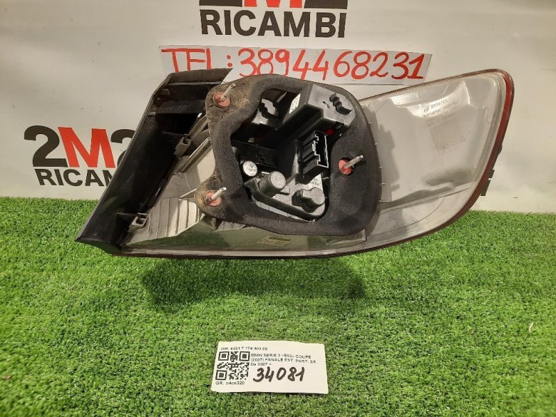 Fanale EST POST SX 6321 7 174 403-05 Bmw Serie 3 E92 Coupe 2007