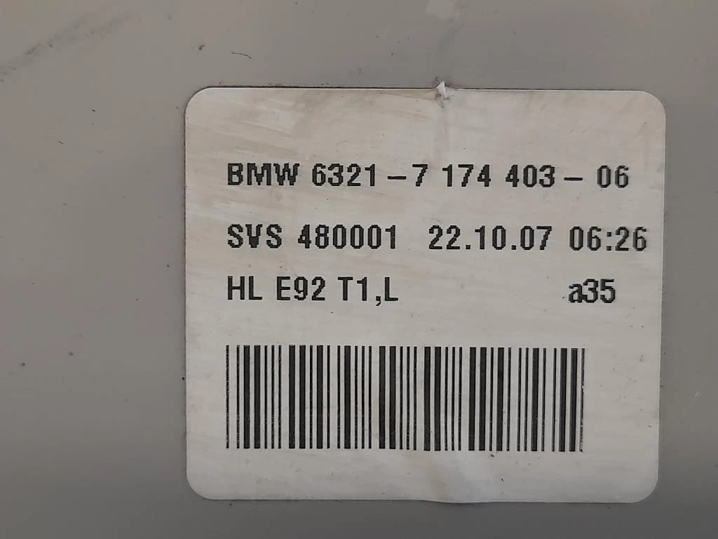 Fanale EST POST SX 7 174 426-06 Bmw Serie 3 E92 Coupe 2007