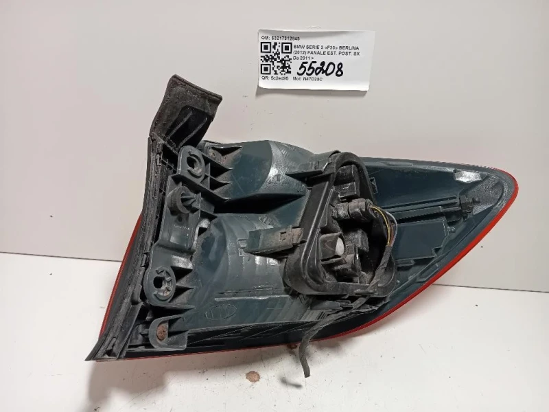 Fanale EST POST SX 63217312845 Bmw Serie 3 F30 Berlina 2012