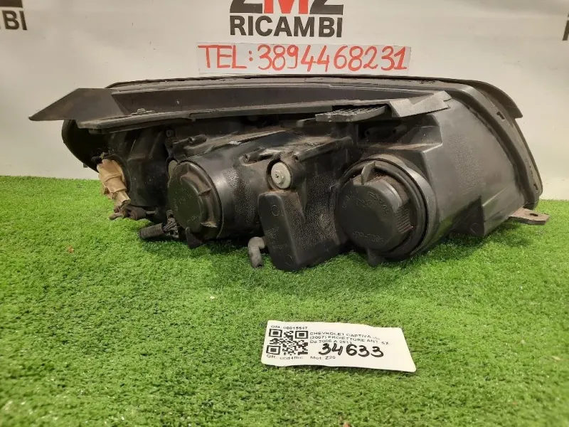 Proiettore ANT SX 00015547 Chevrolet Captiva I 2007