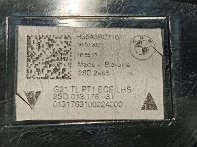 Fanale EST POST SX 2SD013176-31 Bmw Serie 3 G21 Touring 2019