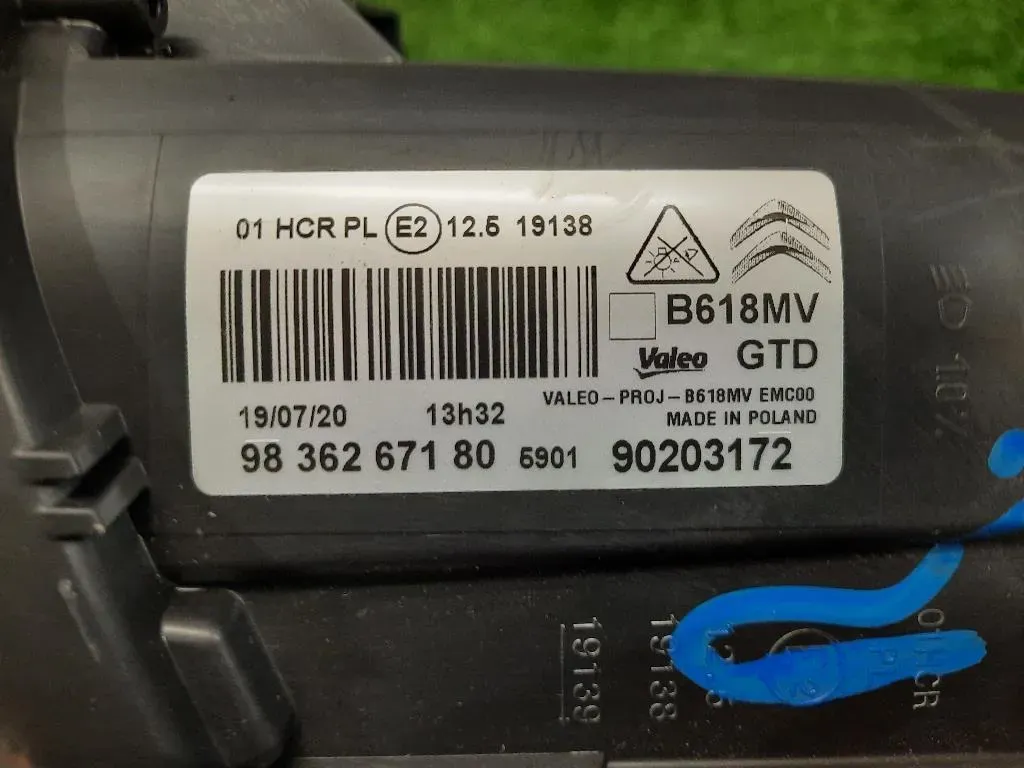 Proiettore ANT SX 9836267180 Citroen C3 III 2016