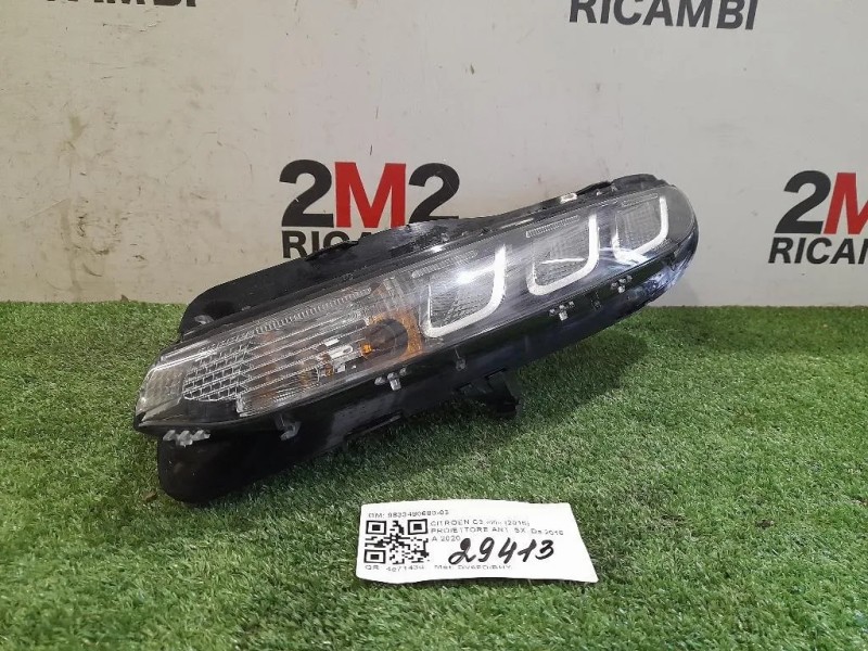 Proiettore ANT SX 9833480680-03 Citroen C3 III 2016