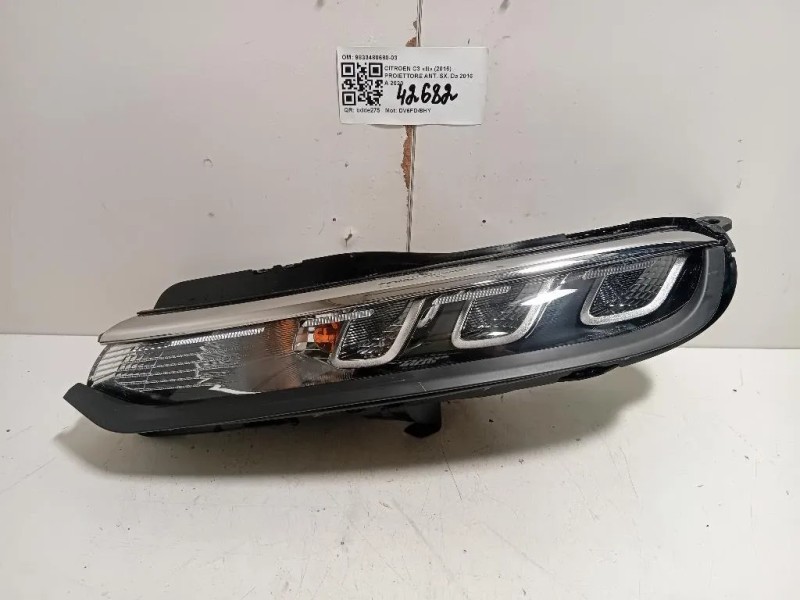 Proiettore ANT SX 9833480680-03 Citroen C3 III 2016