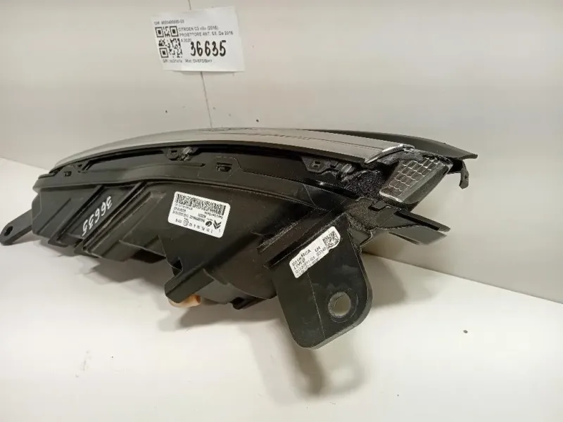 Proiettore ANT SX 9833480680-03 Citroen C3 III 2016