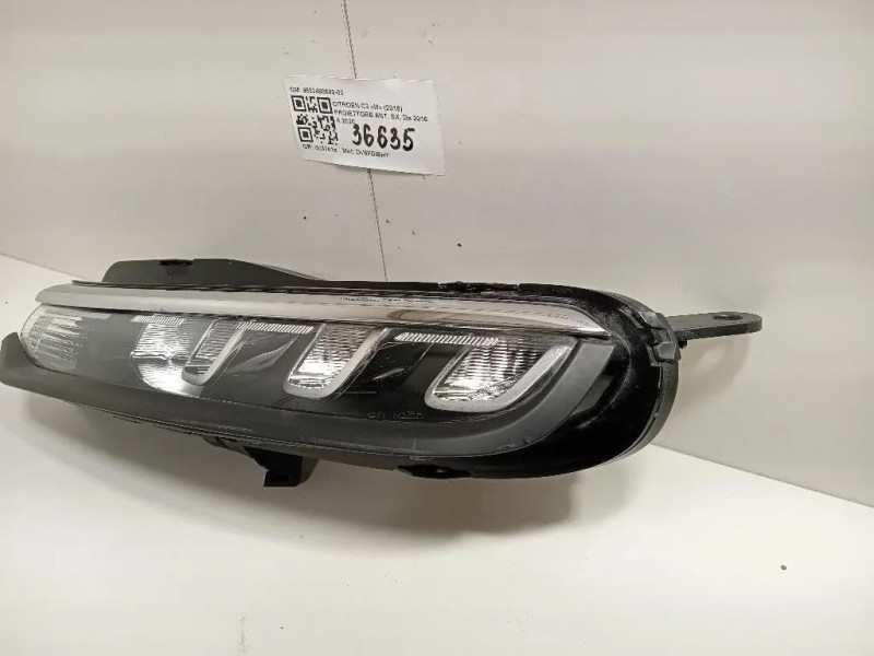 Proiettore ANT SX 9833480680-03 Citroen C3 III 2016