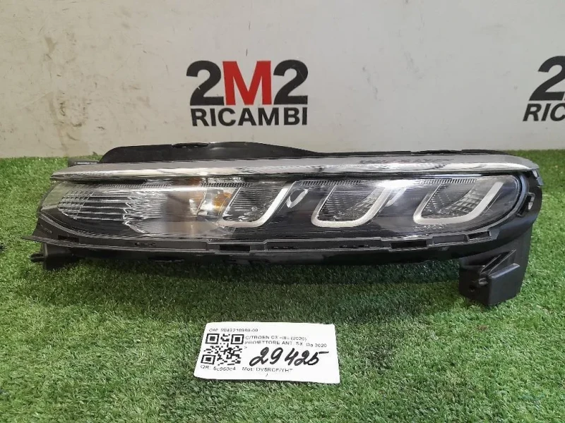 Proiettore ANT SX 9843218980 Citroen C3 III 2020