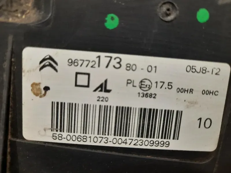 Proiettore ANT SX 9677217380 Citroen C4 Grand Picasso II 2013