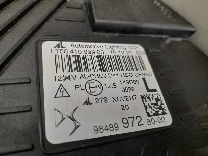 Proiettore ANT SX 9848997280 Citroen DS4 I 2016