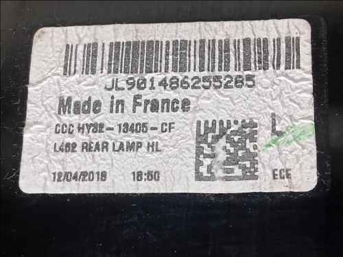 Fanale EST POST SX HY3213405AF Land Rover Discovery V 2016