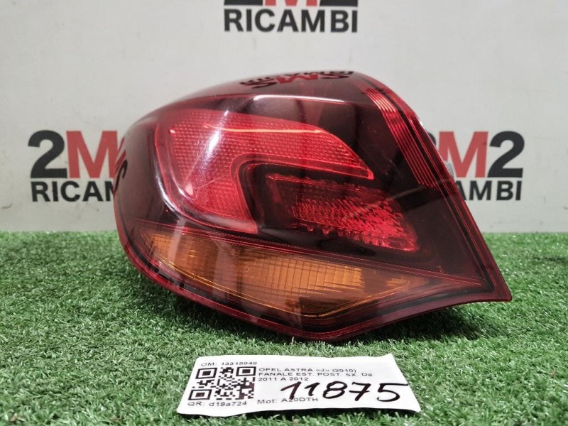 Fanale EST POST SX 13319949 Opel Astra J 2010