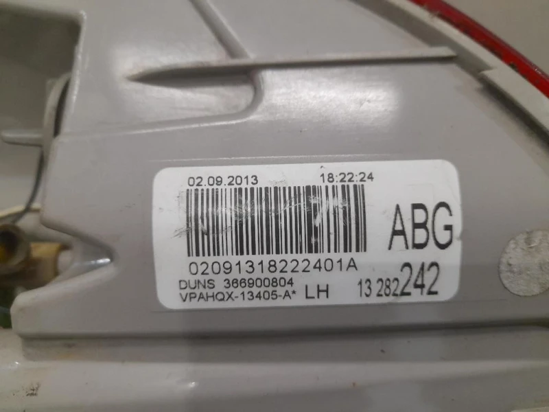 Fanale EST POST SX 13282242 Opel Astra J SW 2010