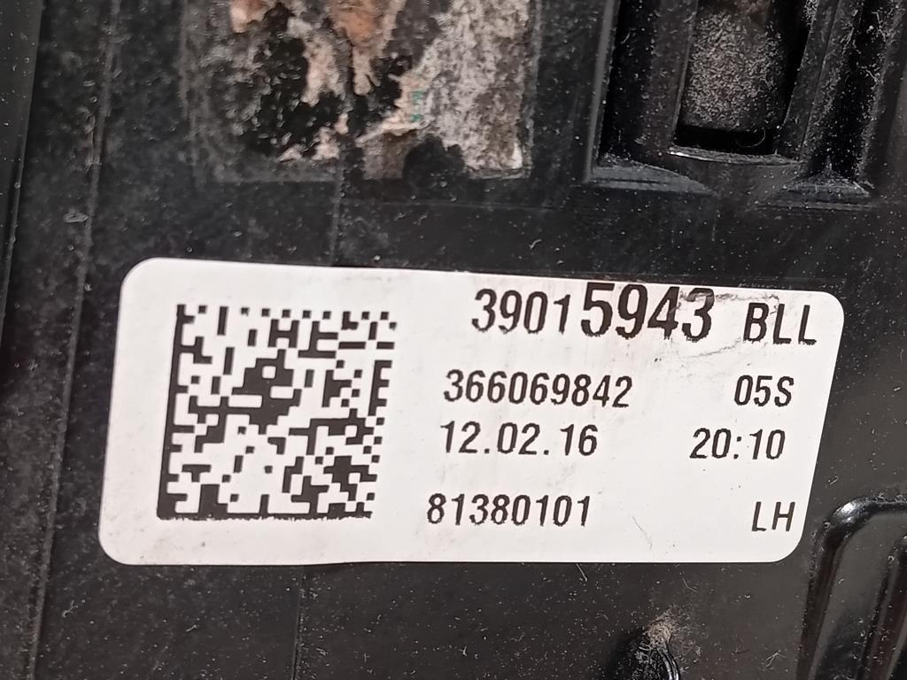 Fanale EST POST SX 39015943 Opel Astra K 2016