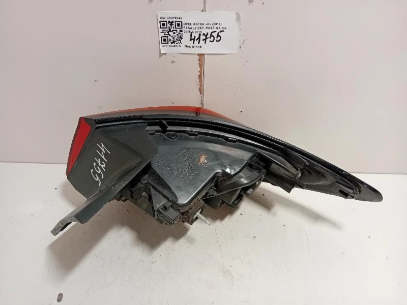 Fanale EST POST SX 39015943 Opel Astra K 2016