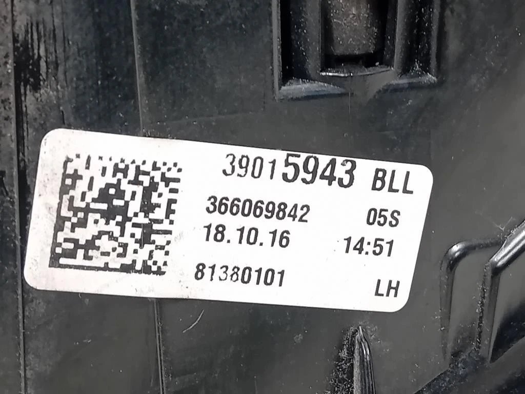 Fanale EST POST SX 39015943 Opel Astra K 2016