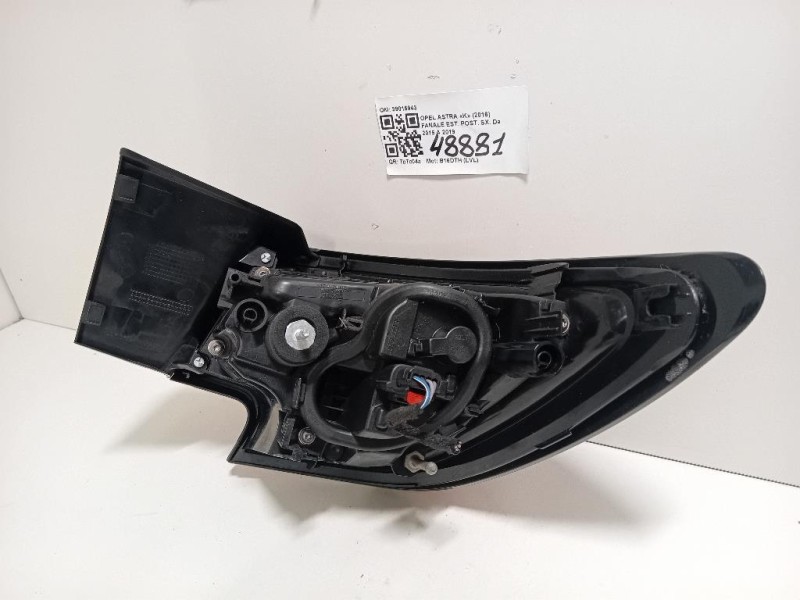 Fanale EST POST SX 39015943 Opel Astra K 2016