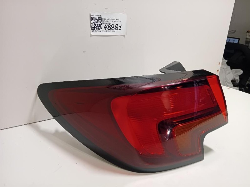 Fanale EST POST SX 39015943 Opel Astra K 2016