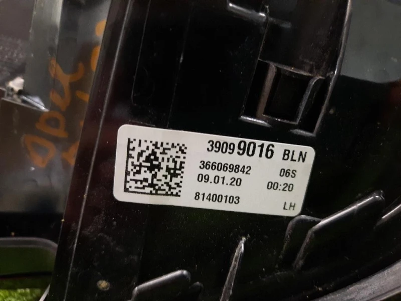 Fanale EST POST SX 39099016 Opel Astra K 2019