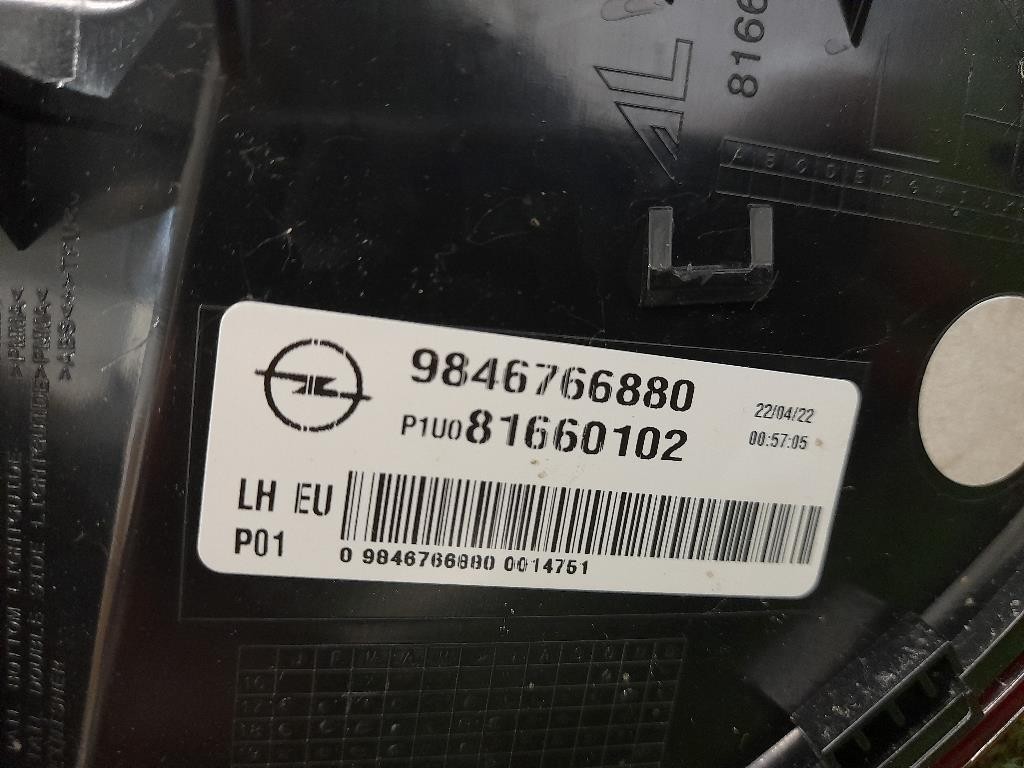 Fanale EST POST SX 9846766880 Opel Grandland X 2017