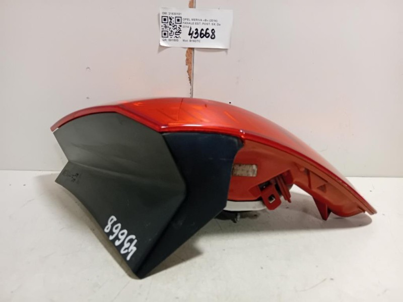 Fanale EST POST SX 21630101 Opel Meriva B 2014