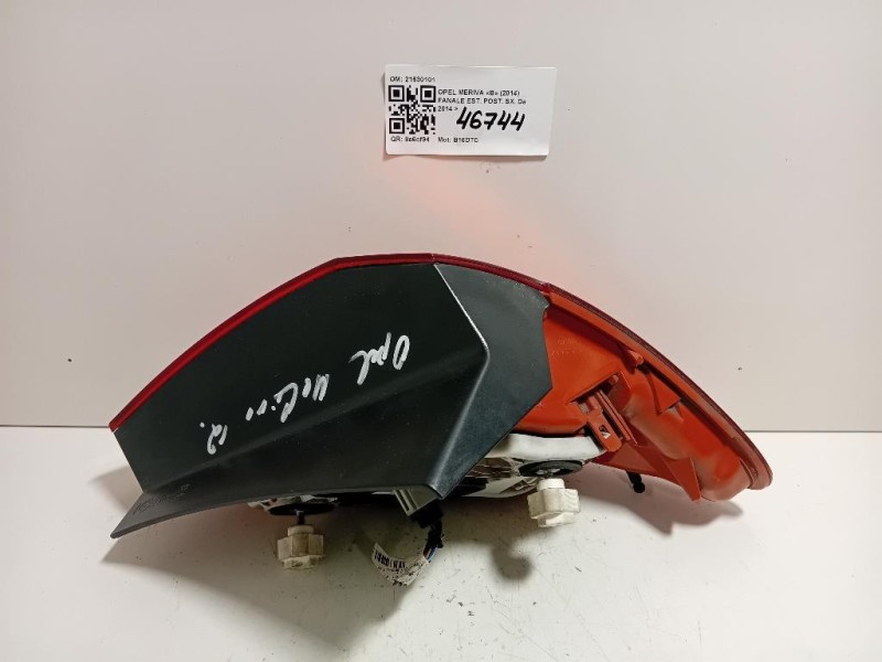 Fanale EST POST SX 21630101 Opel Meriva B 2014