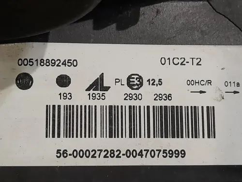 Proiettore ANT SX 00518892450 Fiat Panda II 2012